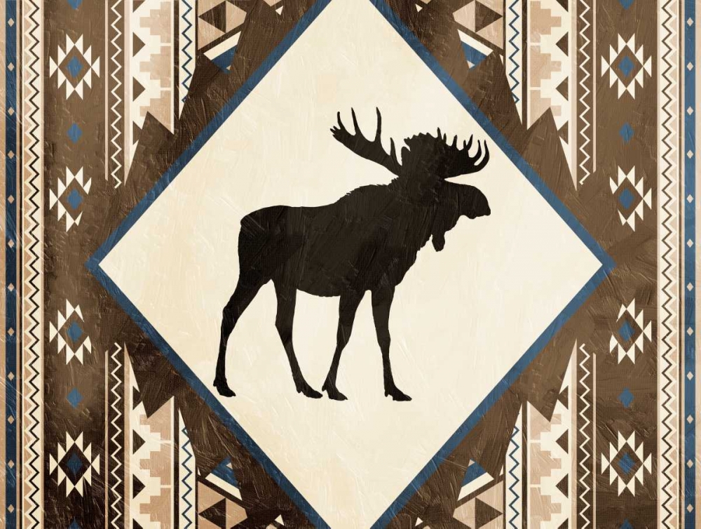 Moose Pattern Mate Horizontal art print by Jace Grey for $57.95 CAD