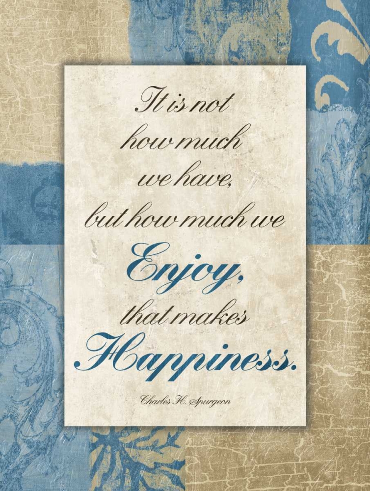 Enjoy Happiness art print by Jace Grey for $57.95 CAD