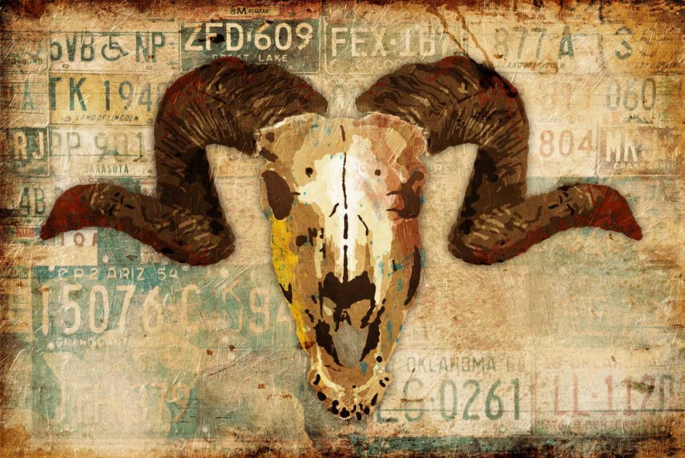 Vintage Skull art print by Jace Grey for $57.95 CAD