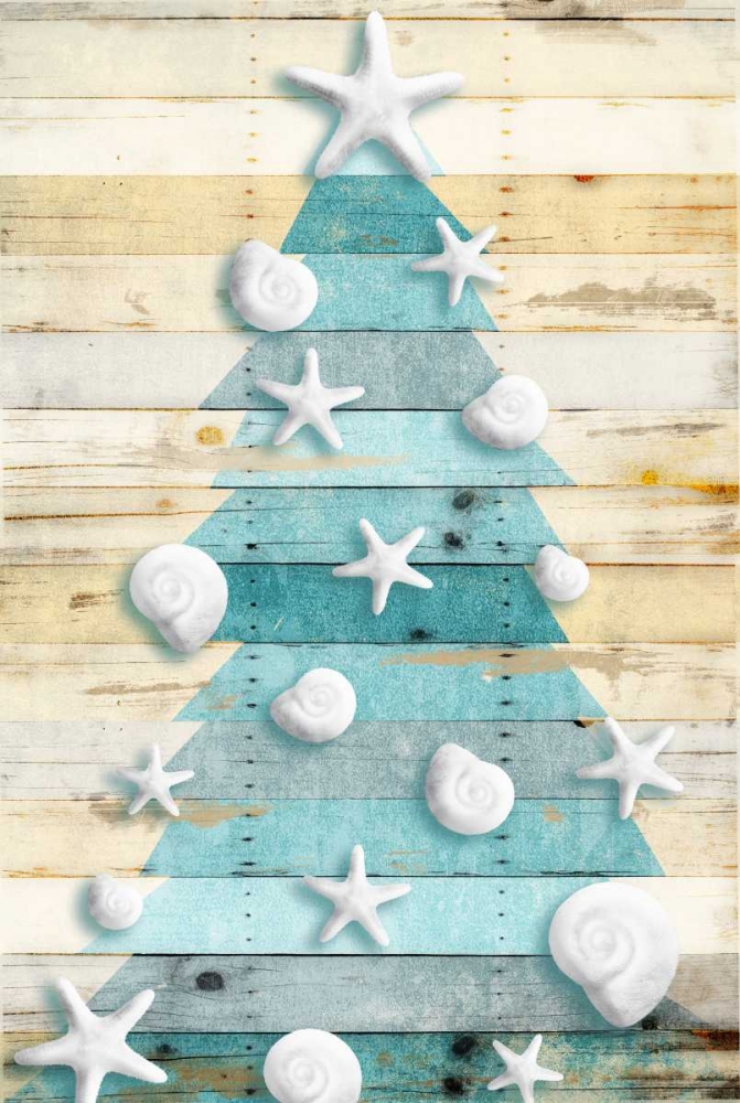 Coastal Christmas Tree art print by Jace Grey for $57.95 CAD