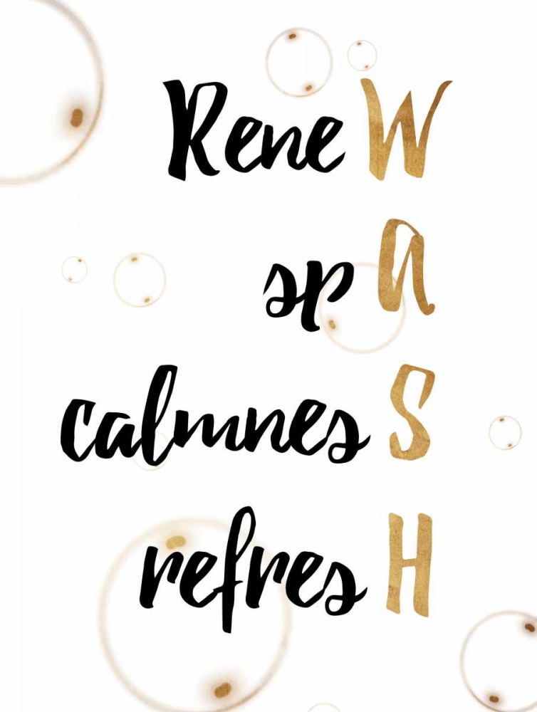 WASH Gold art print by Jace Grey for $57.95 CAD
