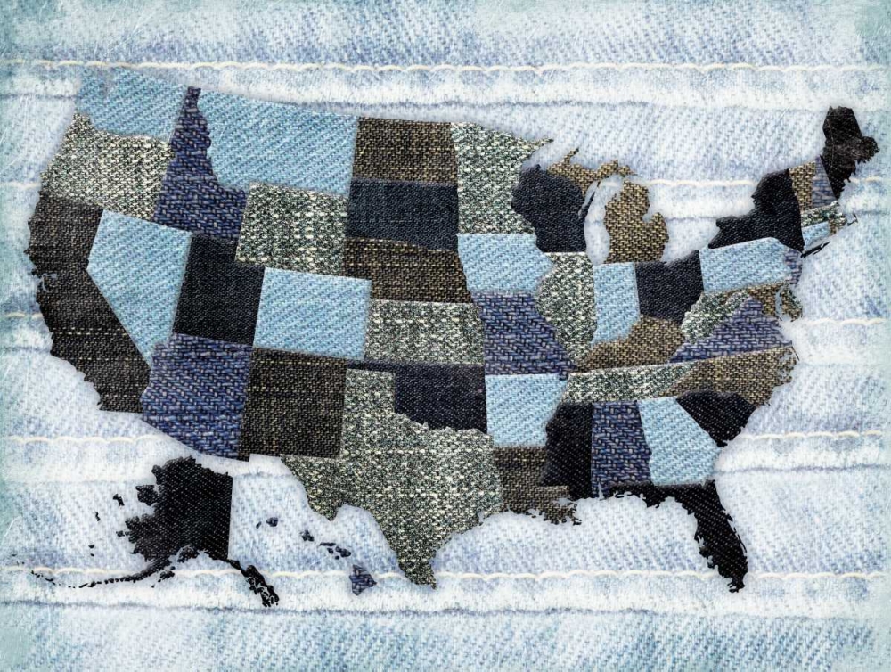 Jeans In The USA art print by Jace Grey for $57.95 CAD