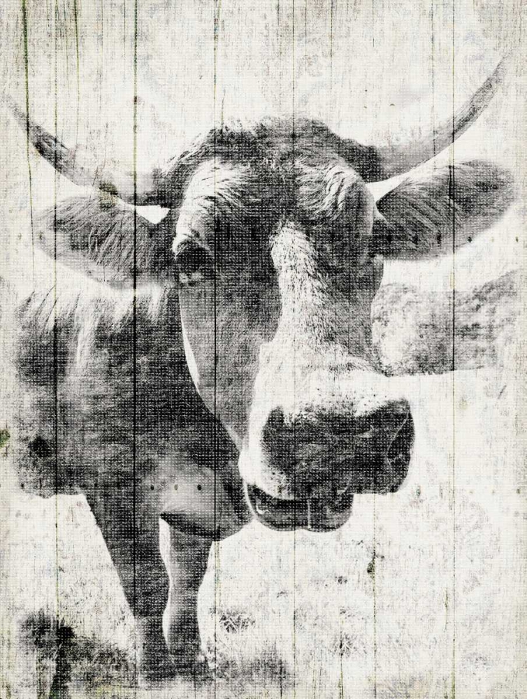 Vintage Cow Mate art print by Jace Grey for $57.95 CAD