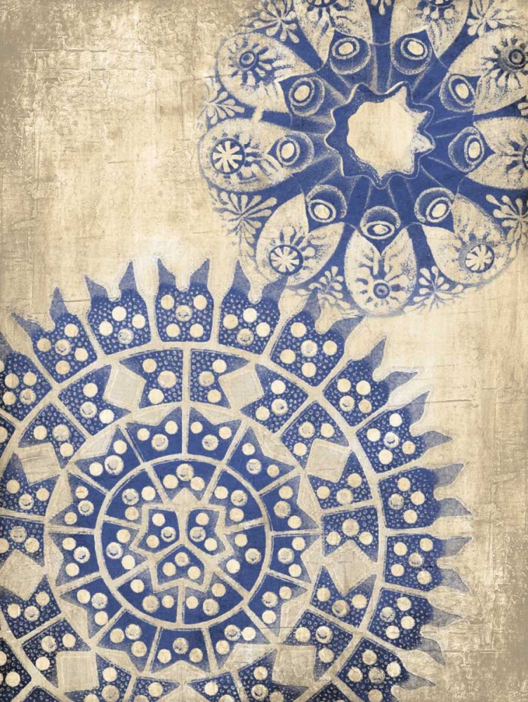 Coastal Indigo Pattern Third art print by Jace Grey for $57.95 CAD