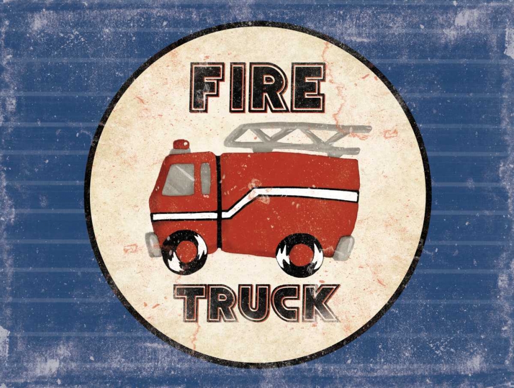 Fire Truck Blues art print by Jace Grey for $57.95 CAD