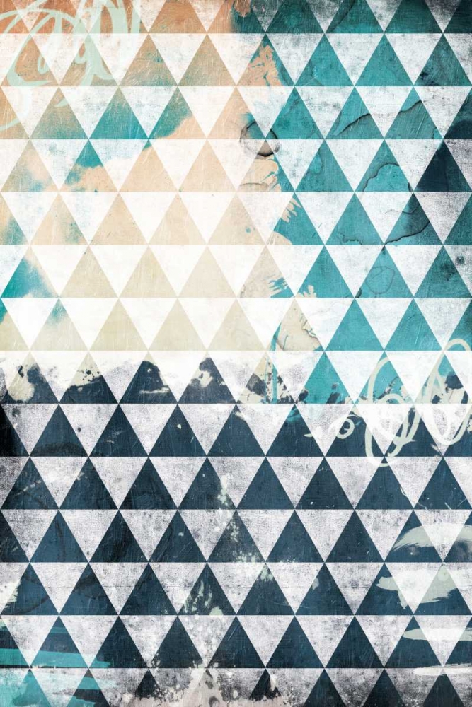Steal Teal Triangles art print by Jace Grey for $57.95 CAD