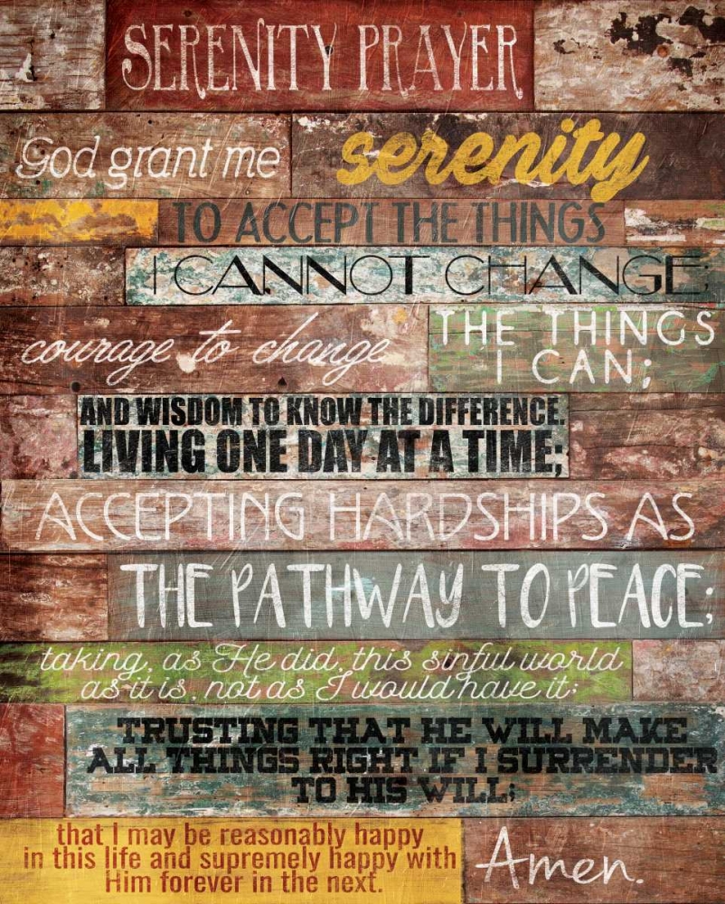 Serenity Prayer art print by Jace Grey for $57.95 CAD