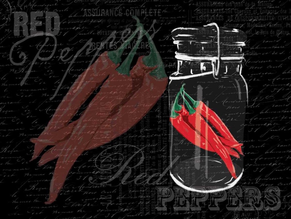 Red Peppers In A Jar art print by Jace Grey for $57.95 CAD