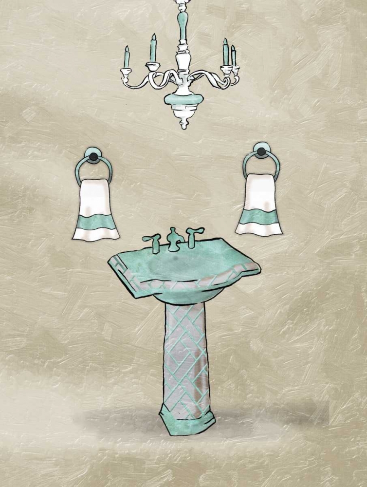 Chip Teal Sink art print by Jace Grey for $57.95 CAD