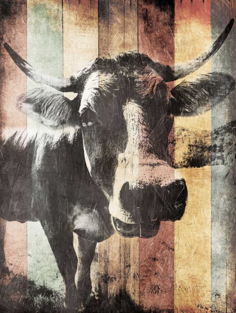 Miultiwood Vintage Cow Mate art print by Jace Grey for $57.95 CAD