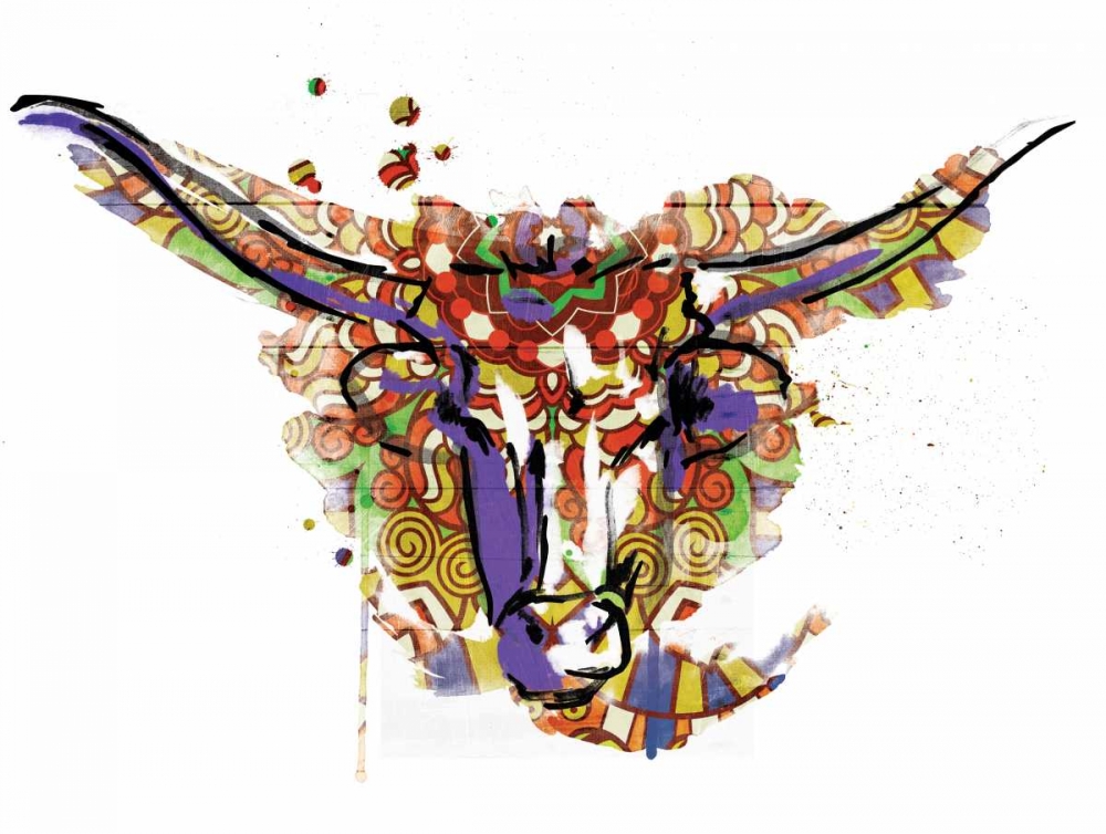 Mandala Water Bull art print by Jace Grey for $57.95 CAD