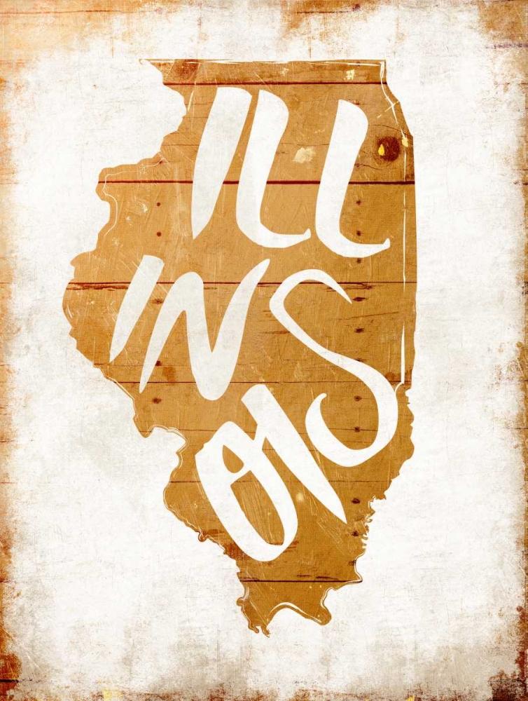 Wood Illinois art print by Jace Grey for $57.95 CAD