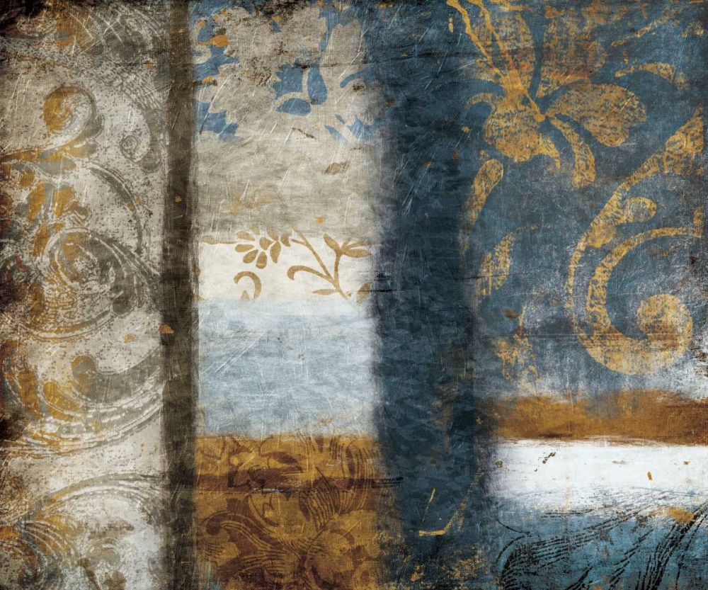 Golden Blue Bouquet art print by Jace Grey for $57.95 CAD