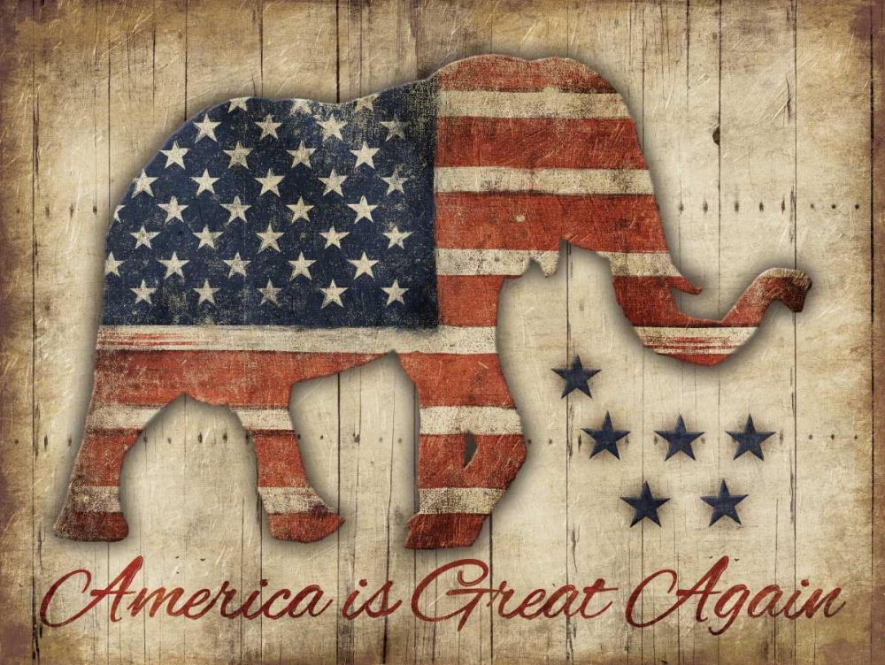 America Is Great Again art print by Jace Grey for $57.95 CAD