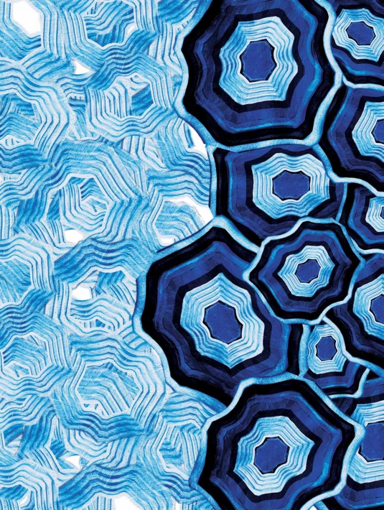 Other Half Of Blue White Agates art print by Jace Grey for $57.95 CAD