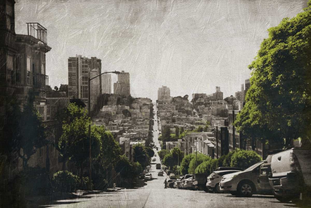 Down The Street Greens art print by Jace Grey for $57.95 CAD