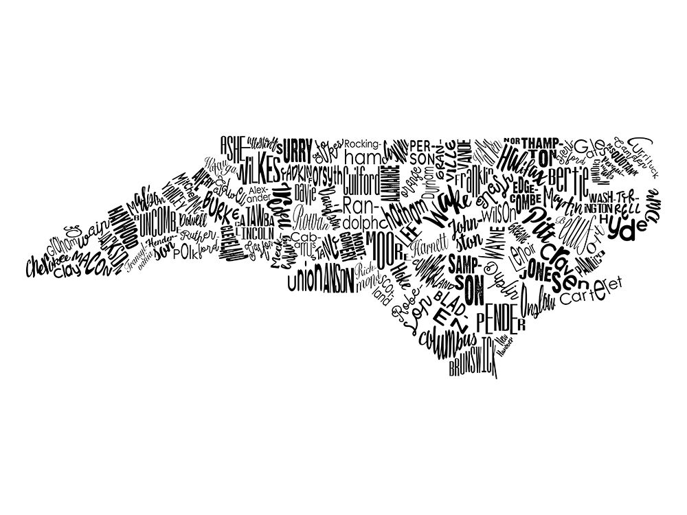 North Carolina art print by Jace Grey for $57.95 CAD