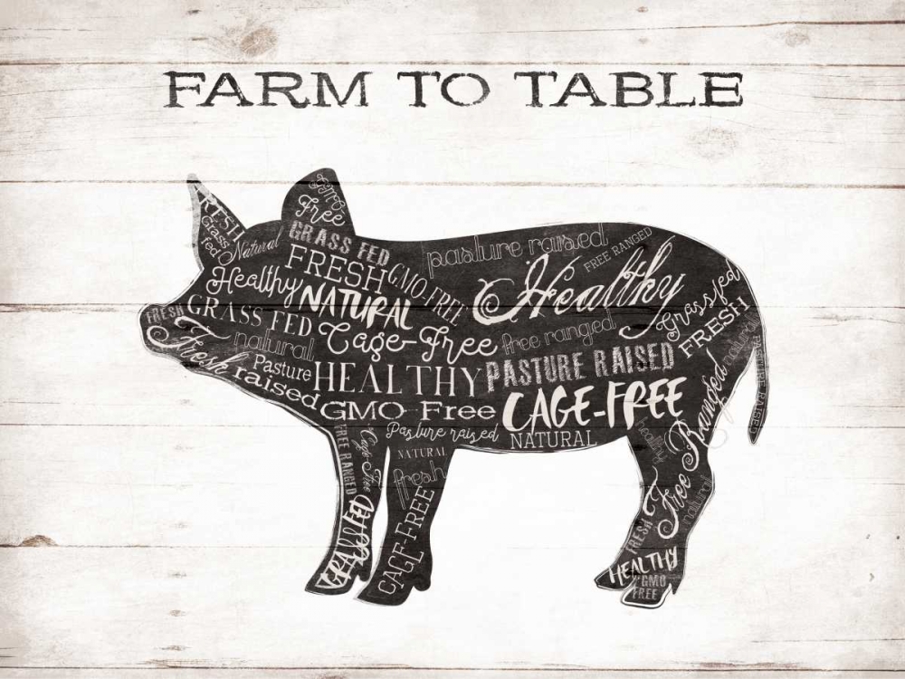 Pig Words art print by Jace Grey for $57.95 CAD