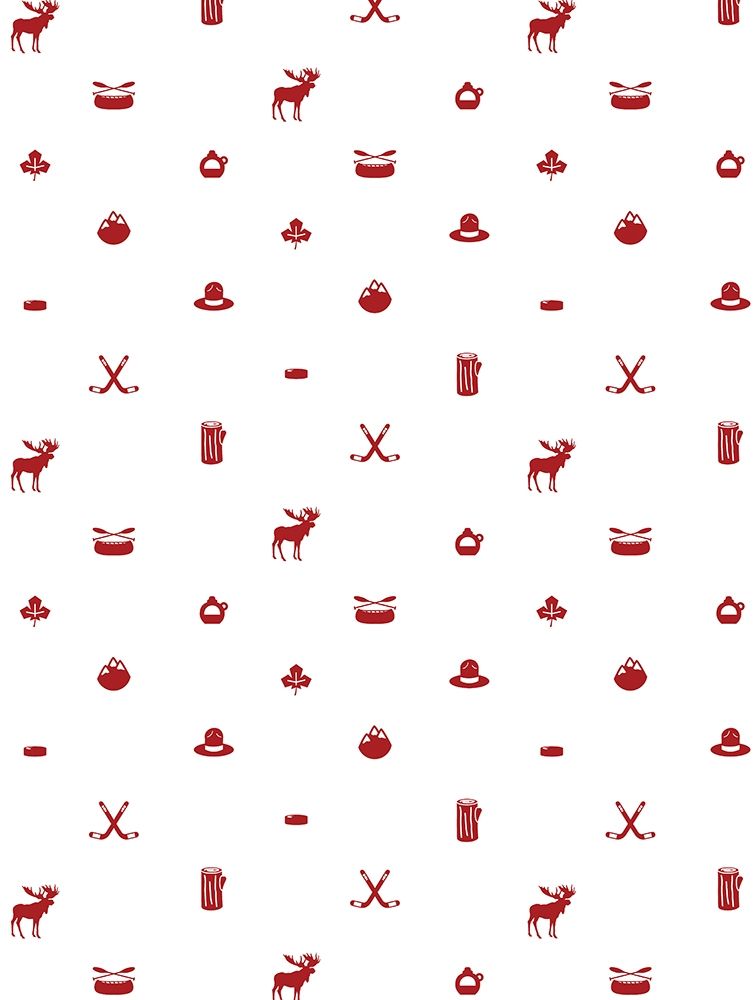 Canada Pattern Reverse art print by Jace Grey for $57.95 CAD