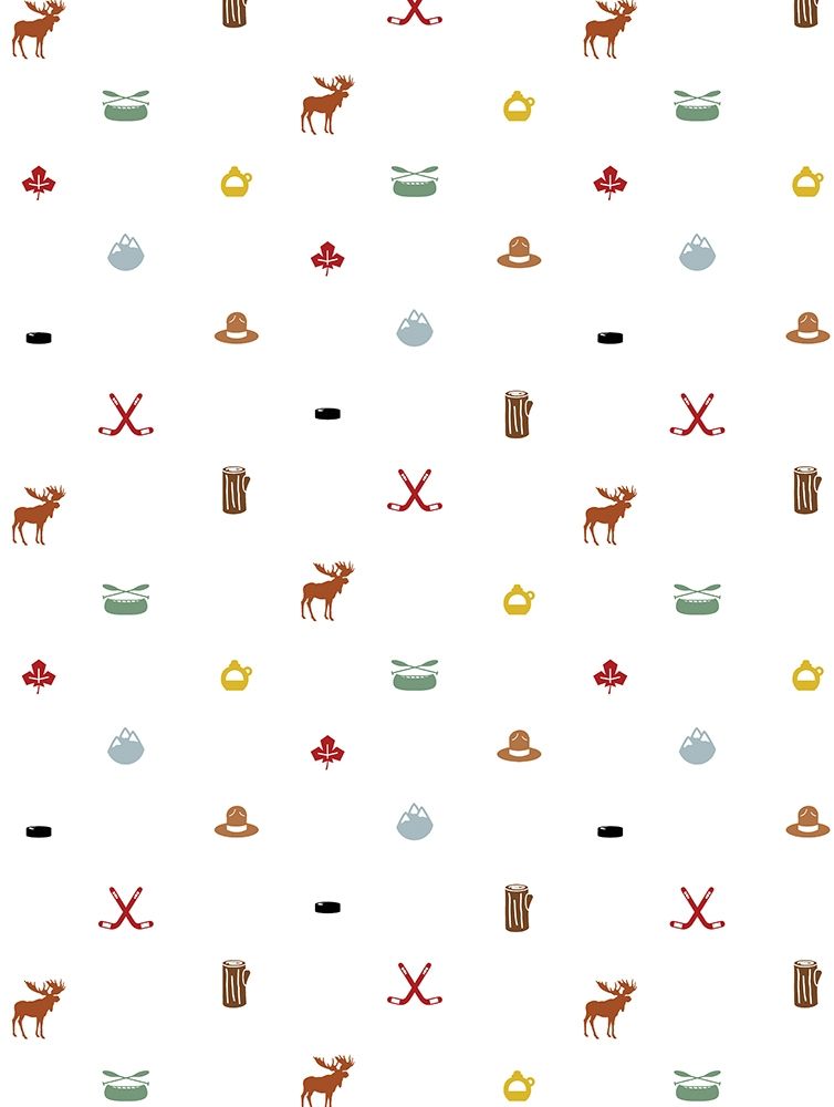 Canada Pattern Colored art print by Jace Grey for $57.95 CAD