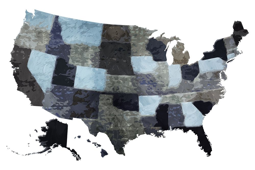 Blues Map art print by Jace Grey for $57.95 CAD