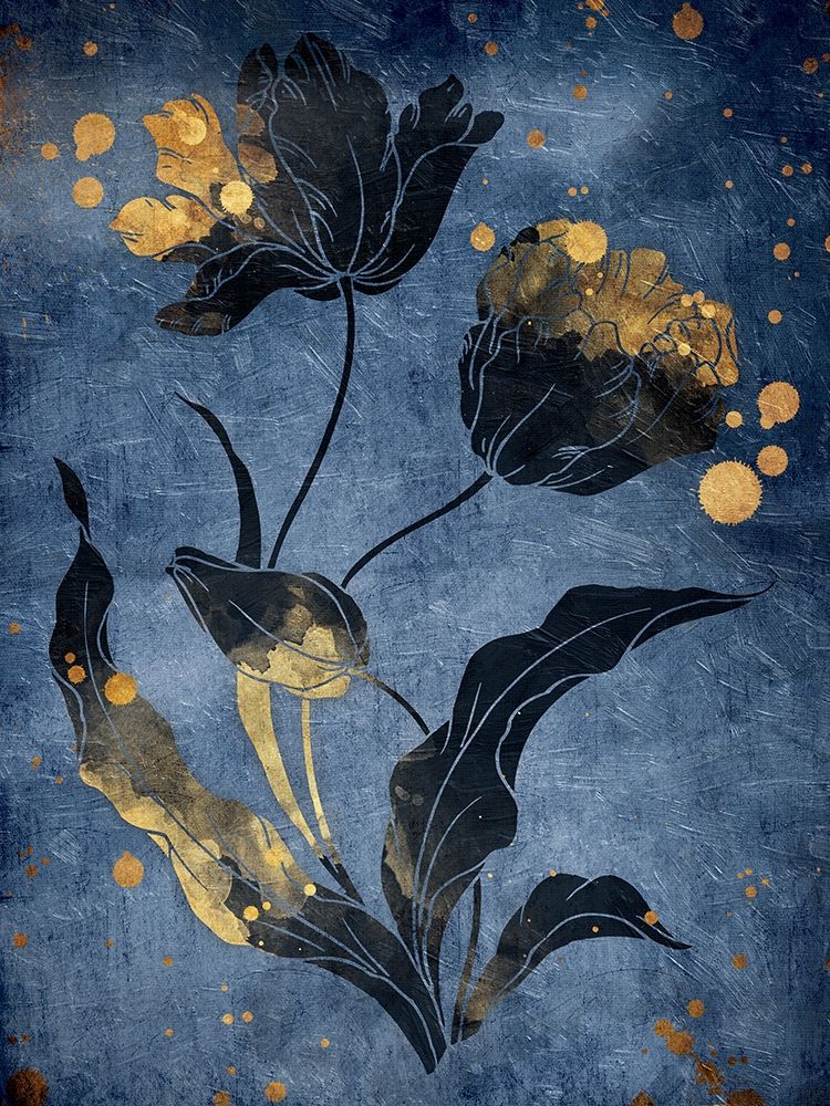 Gold Hint Floral Mate art print by Jace Grey for $57.95 CAD