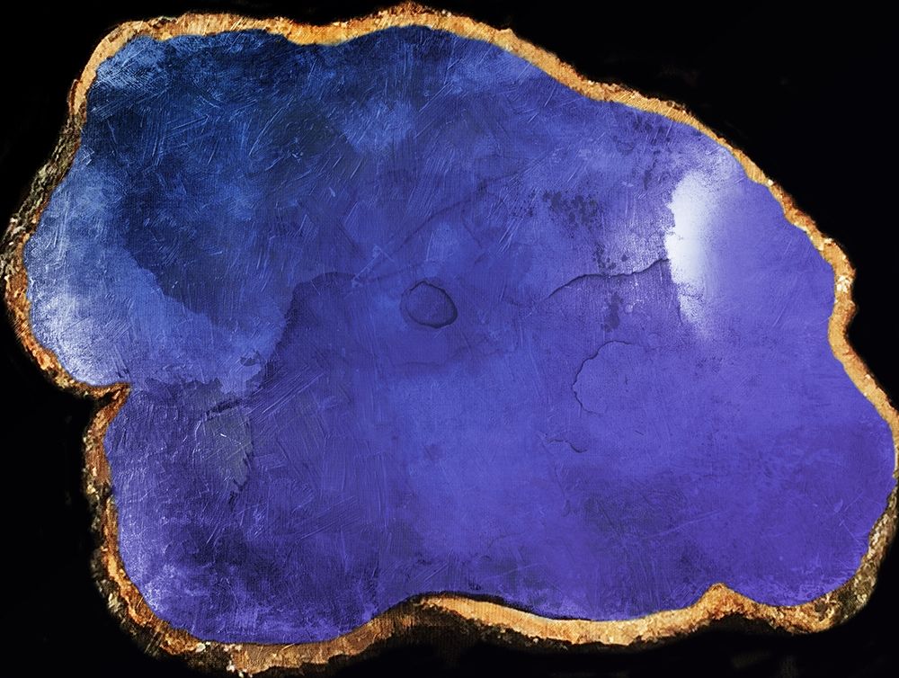 Blue Purple Agate Marble art print by Jace Grey for $57.95 CAD