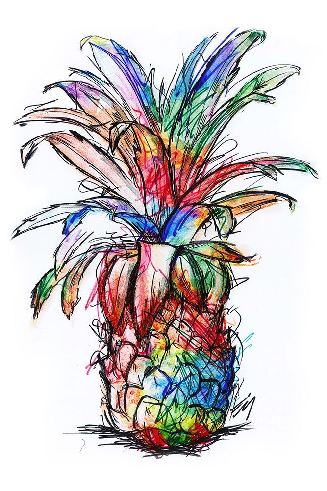 Sketch Your Pineapple art print by Kimberly Allen for $57.95 CAD