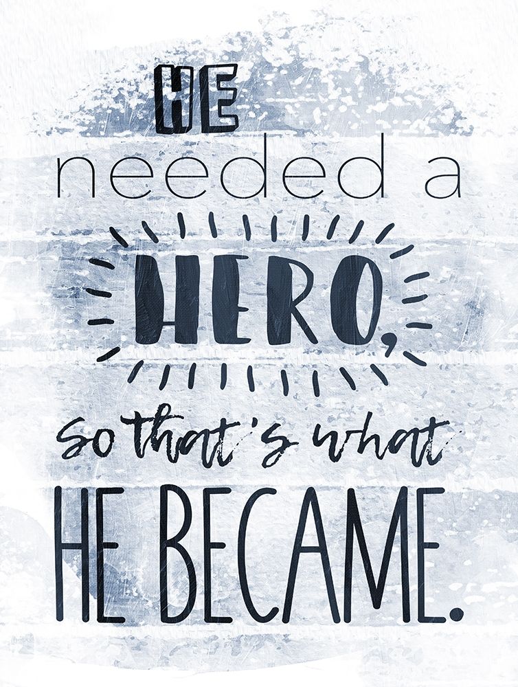 He Hero Navy art print by Jace Grey for $57.95 CAD