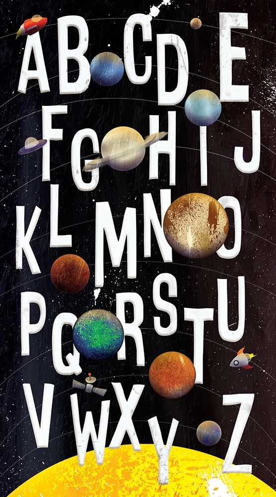 ABC Galaxy art print by Jace Grey for $57.95 CAD
