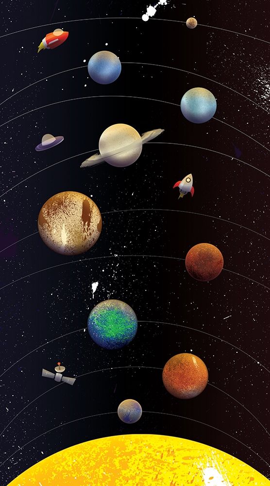 Galaxy Planets art print by Jace Grey for $57.95 CAD