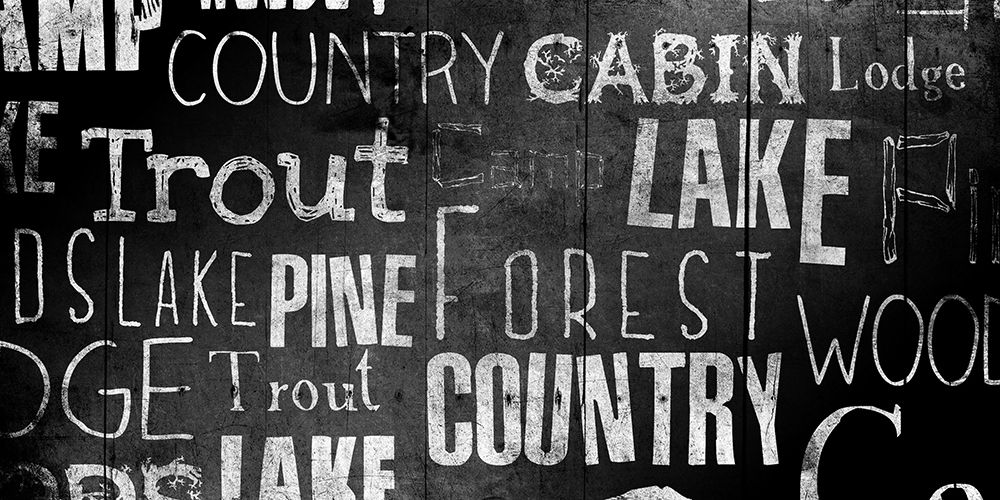 Lodge Words art print by Jace Grey for $57.95 CAD