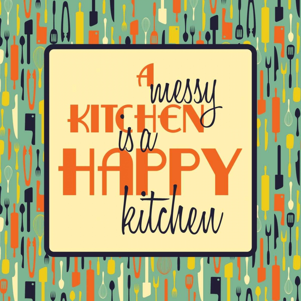 Happy kitchen art print by Jace Grey for $57.95 CAD