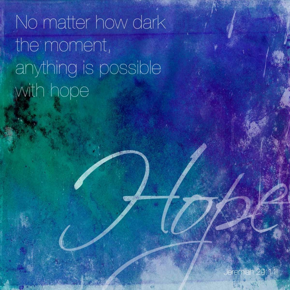 Watercolor Hope Quoted art print by Jace Grey for $57.95 CAD