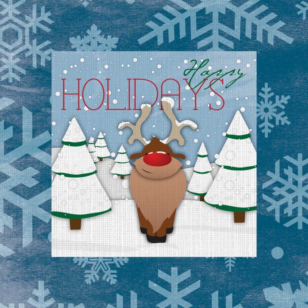 Happy holidays art print by Jace Grey for $57.95 CAD