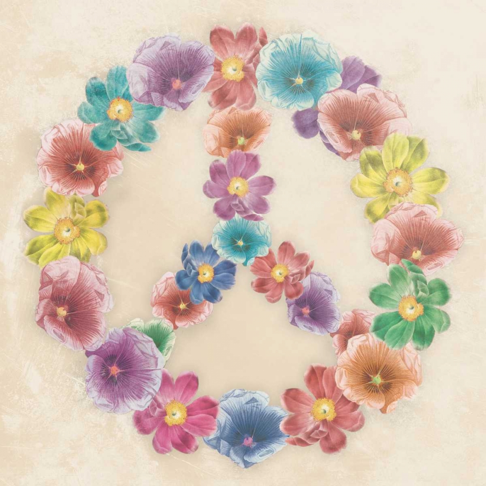 Floral peace art print by Jace Grey for $57.95 CAD
