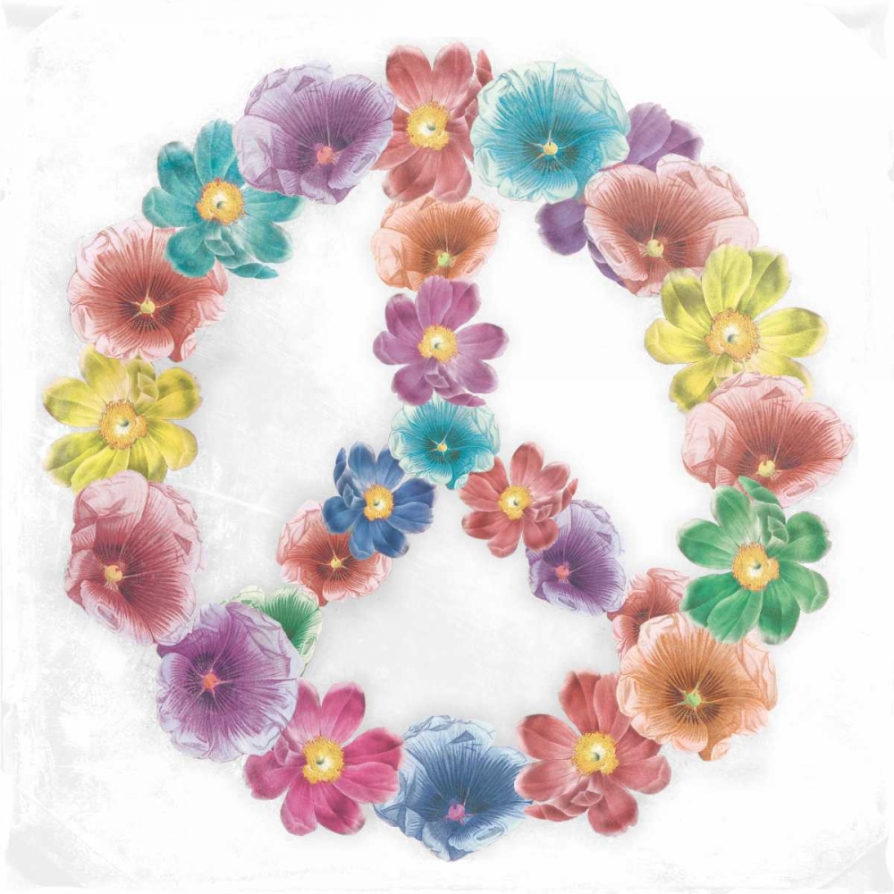 Floral Peace white art print by Jace Grey for $57.95 CAD
