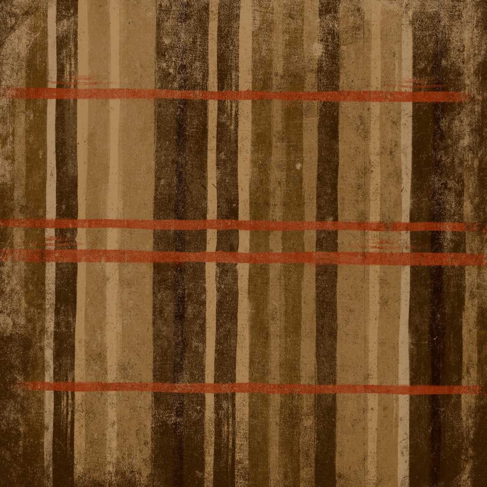 Burnt orange Stripes art print by Jace Grey for $57.95 CAD