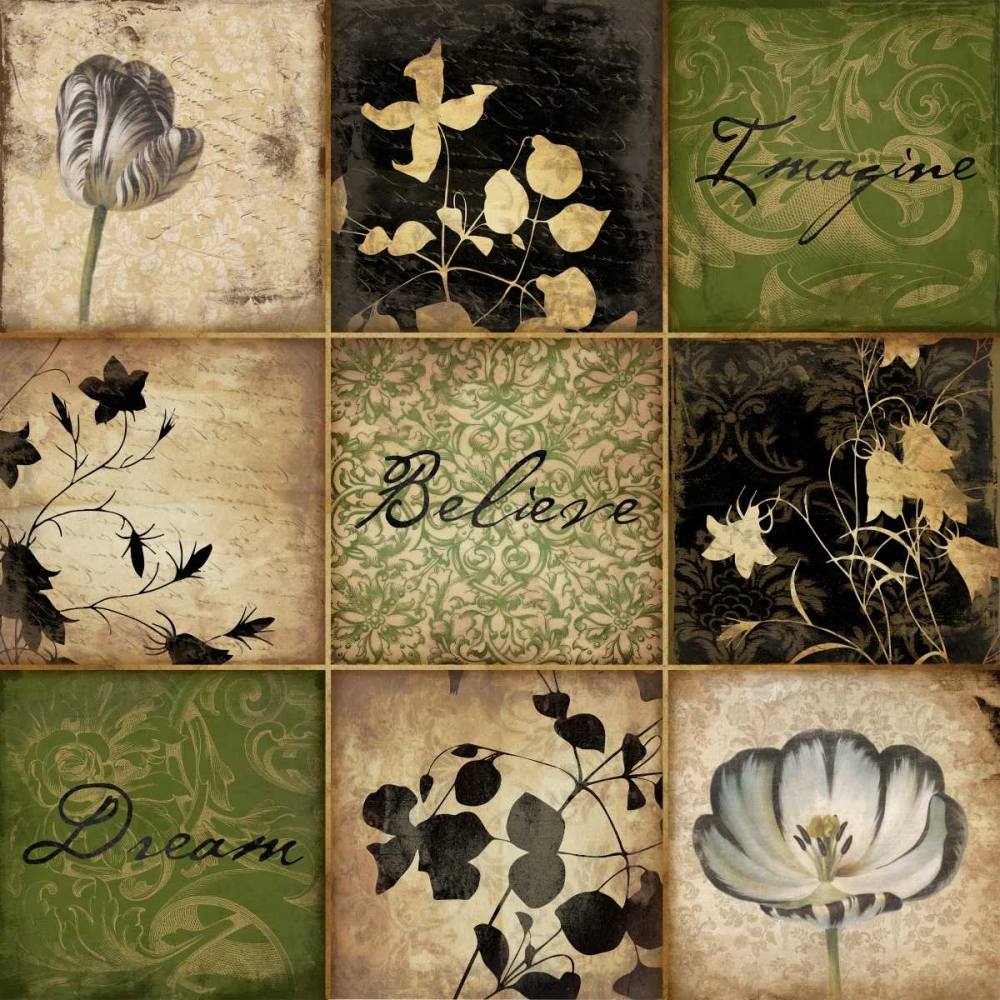 9 patch floral art print by Jace Grey for $57.95 CAD