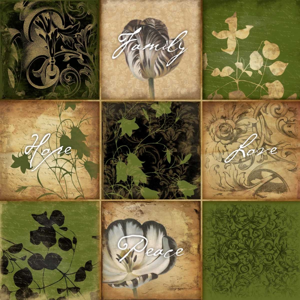 9 patch freen floral 2-2 art print by Jace Grey for $57.95 CAD
