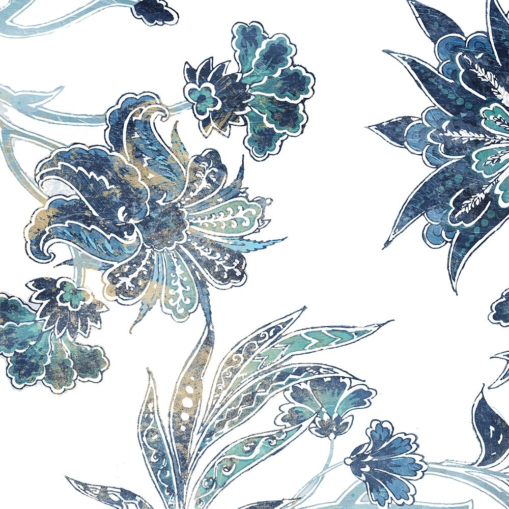 Vic Floral Indigo Mate art print by Jace Grey for $57.95 CAD