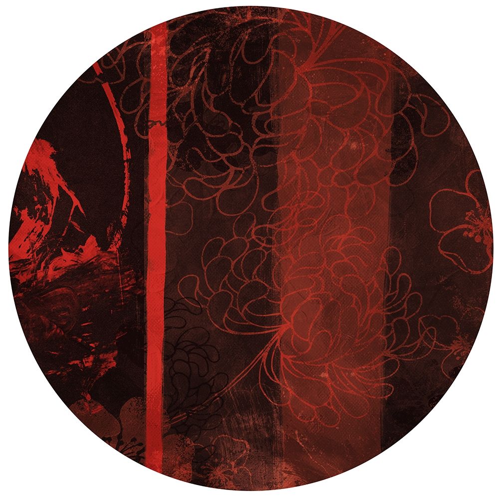 Red Shade Floral Circle art print by Jace Grey for $57.95 CAD