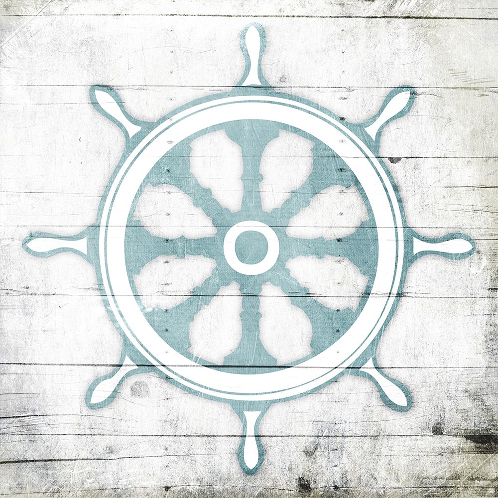 Teal Steering Wheel Toned Down art print by Jace Grey for $57.95 CAD