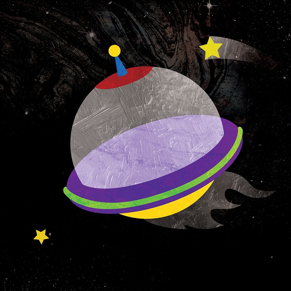 Galaxy Rockets In Space Mate art print by Jace Grey for $57.95 CAD