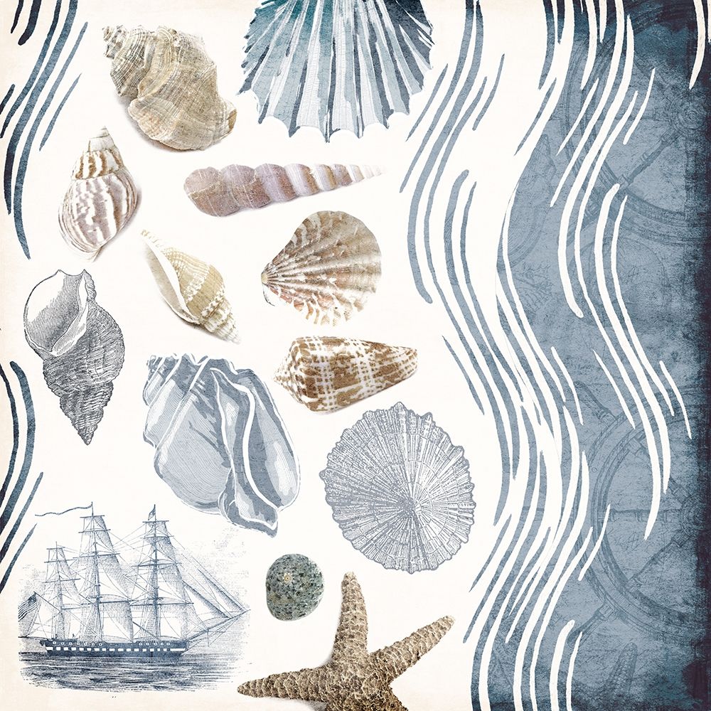 Coastal Waves Mate art print by Jace Grey for $57.95 CAD