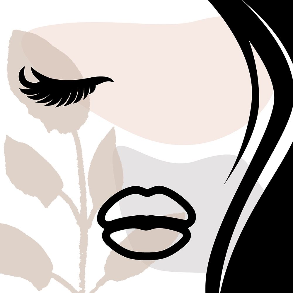 Calm Face With Shapes art print by Jace Grey for $57.95 CAD