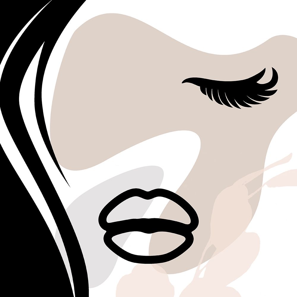 Calm Face With Shapes 2 art print by Jace Grey for $57.95 CAD
