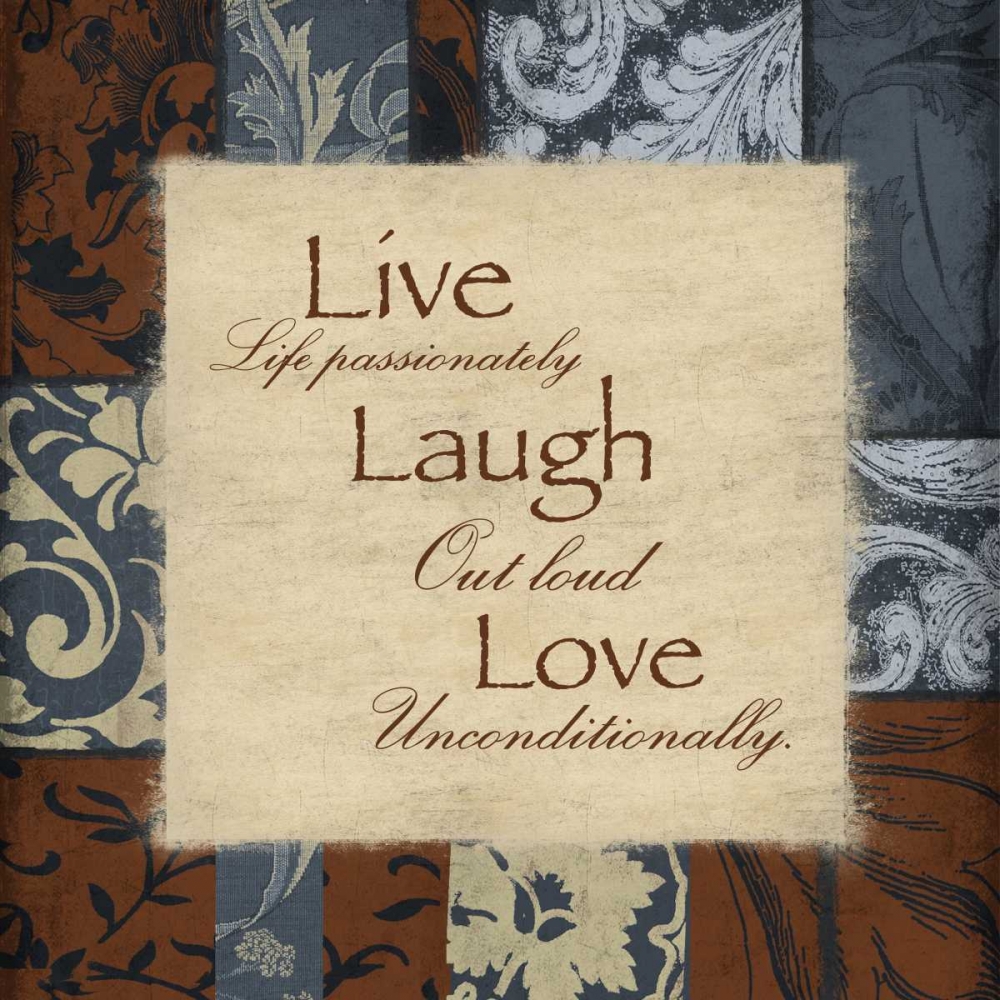 Live laugh love art print by Jace Grey for $57.95 CAD