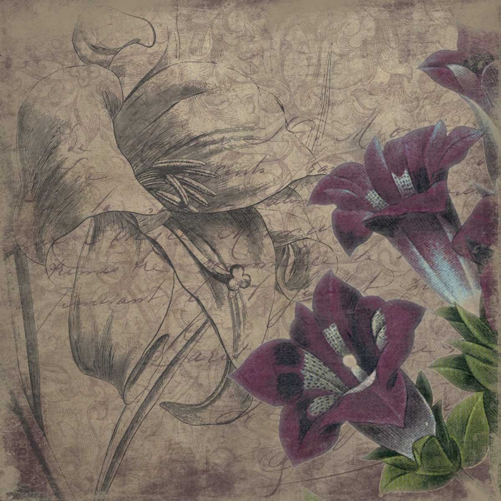 Floral outline 2 art print by Jace Grey for $57.95 CAD