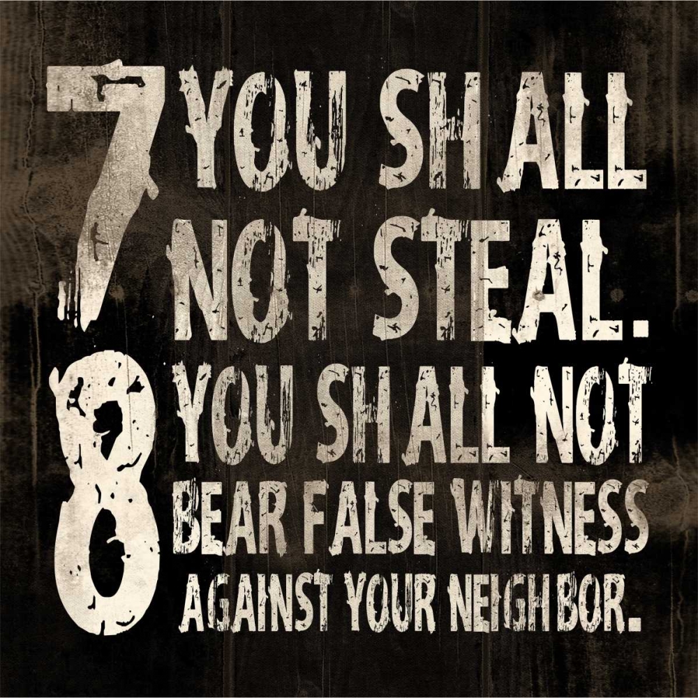 10 commandments art print by Jace Grey for $57.95 CAD